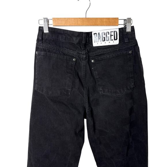 Ragged Priest Rook Checkered Dad Fit Jeans Straight Wide Leg High Rise Size 28 - Picture 5 of 8